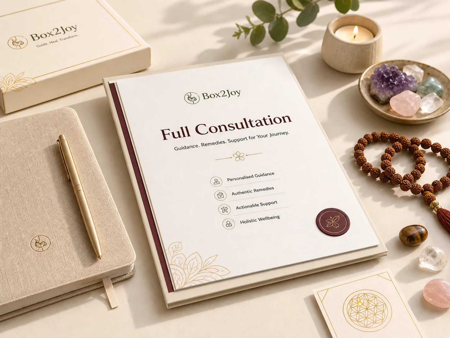 Box2Joy Full Consultation report and calm guidance workspace